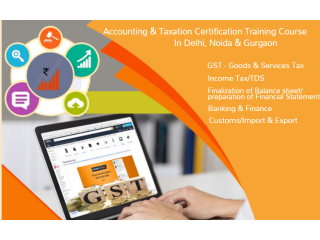 GST Course in Delhi, 110026,12th and Graduation by SLA  [ Learn New Skills of Accounting & Finance for 100% Job] in Kotak Bank